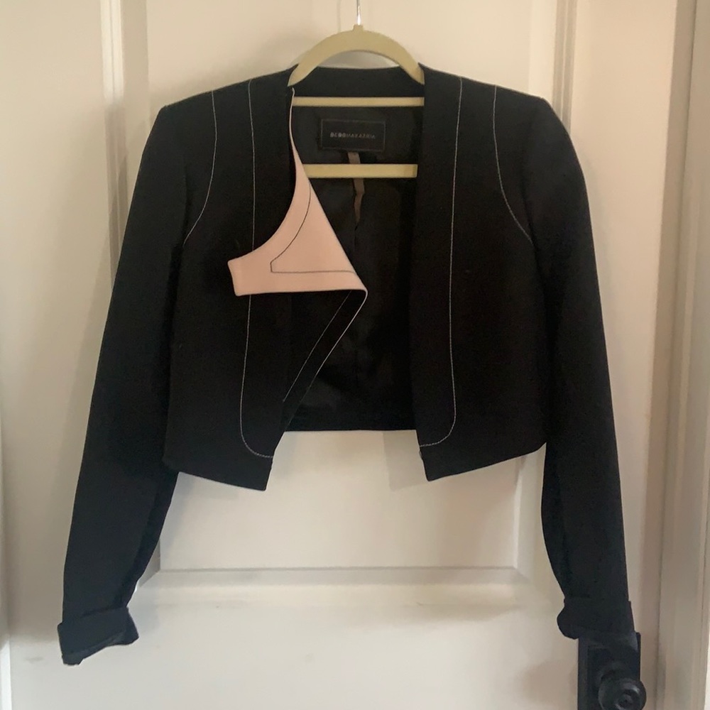 BCBGMAXAZRIA crop blazer Talla